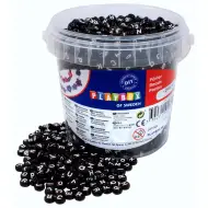 PlayBox: Set di perline rotonde con lettere nere 2500 pezzi