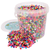 PlayBox: perline termoadesive MIDI da 5 mm scintillanti, confezione da 10.000 pezzi in secchio