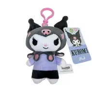 Portachiavi peluche Kuromi, 12 cm
