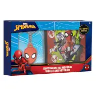Portafoglio di Spider-Man con portachiavi in confezione regalo