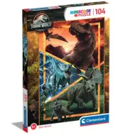 Puzzle Jurassic World dinosauri Supercolor 104 pezzi - Clementoni