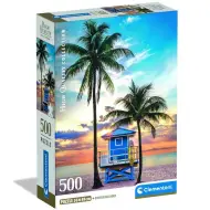 Puzzle da 500 pezzi Miami Beach, Florida HQC - Clementoni
