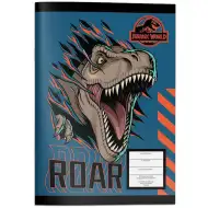 Quaderno a righe Must... Jurassic World con album da colorare, 40 fogli, disponibile in due versioni.