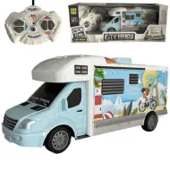 RC Camper da viaggio Holiday con luci 27MHz in scala 1/32 20cm