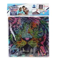 Ricamo diamantato: Set di pittura con diamanti Tigre 20x20 cm