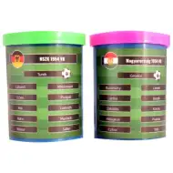 Rigioca la finale della Coppa del Mondo di calcio del 1954! Set di calcio da tavolo Ungheria-RFT con squadra regalo.