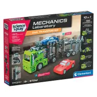 Science &amp; Play: Officina Meccanica - Kit di costruzione Autoarticolato a due piani - Clementoni