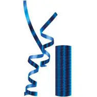 Serpentina blu metallizzato 18 pezzi