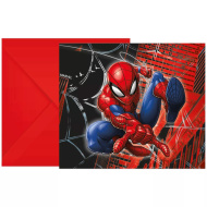 Set da 6 inviti per festa Spider-Man in azione
