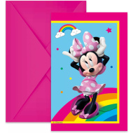 Set da 6 inviti per la festa di Minni