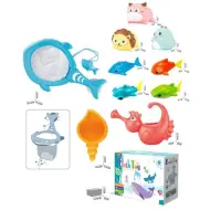 Set da bagno con squalo spruzzatore e accessori