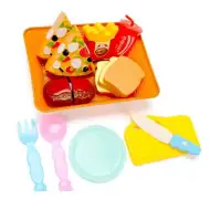 Set da colazione con pizza e accessori, 12 pezzi