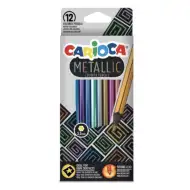 Set di 12 matite di carbone metalliche - Carioca