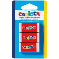 Set di 3 gomme con custodia di carta - Carioca