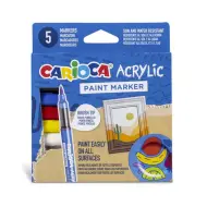 Set di 5 pennarelli acrilici - Carioca