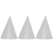 Set di 6 cappelli da festa color argento