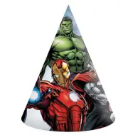 Set di 6 cappellini di carta degli Avengers per feste