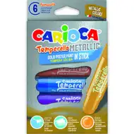 Set di 6 stick tempera metallizzati - Carioca