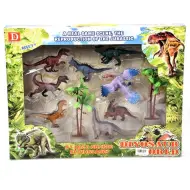 Set di 8 giocattoli di dinosauri con accessori
