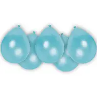 Set di 8 palloncini in lattice azzurri