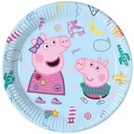 Set di 8 piatti di carta Peppa Pig 23 cm