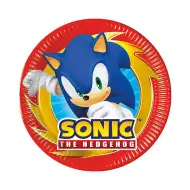 Set di 8 piatti di carta Sonic the Hedgehog da 20 cm