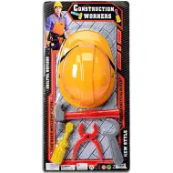 Set di attrezzi con casco di sicurezza