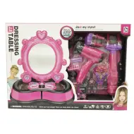 Set di bellezza rosa con accessori, luce e suono