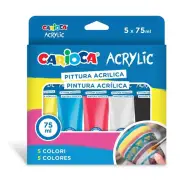 Set di colori acrilici 5x75ml - Carioca