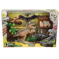 Set di giochi di dinosauri con vari accessori