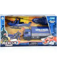 Set di gioco della polizia "Rescue Team" con moto