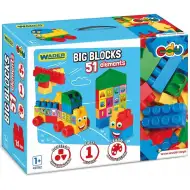 Set di grandi mattoncini da costruzione 51 pezzi - Wader