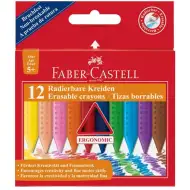 Set di pastelli a cera cancellabili 12 pezzi - Faber-Castell