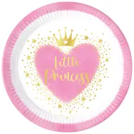 Set di piatti di carta Little Princess 8 pezzi da 23 cm