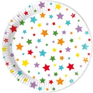 Set di piatti di carta a forma di stella da 8 pezzi, 23 cm