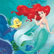 Set di tovaglioli di carta Ariel la sirenetta – 2 strati, 33x33 cm, 20 pezzi