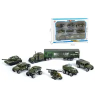 Set di veicoli militari con camion, set da 7 pezzi
