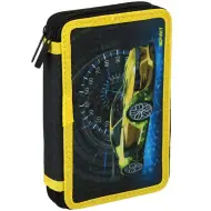 Spirit: Astuccio a due piani con motivo auto sportiva gialla.