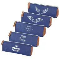 Spirit: Astuccio cilindrico blu per crociere con 5 motivi diversi 19x7cm