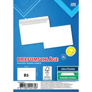 Spirit: Busta bianca B5 25x17cm confezione da 10 pezzi