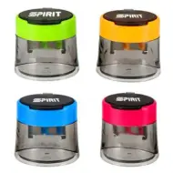 Spirit: Cappy temperamatite trasparente a 2 fori con serbatoio in diverse varianti