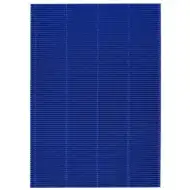 Spirit: Cartone ondulato 3D decorativo blu metallizzato formato A4