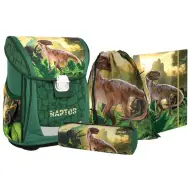 Spirit: Cool Raptor zaino ergonomico per la scuola, set da 4 pezzi
