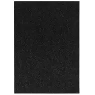 Spirit: Foglio di schiuma decorativa adesiva glitterata colore nero A/4 1 pezzo
