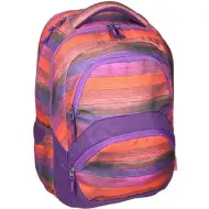 Spirit: Freedom zaino scolastico arrotondato a righe colorate, zaino 45x33x26cm
