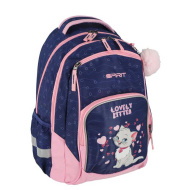 Spirit: Lovely Kitten, zaino scolastico arrotondato con stampa 3D 34x26x44 cm
