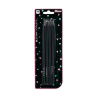 Spirit: Set di 4 matite in grafite di cristallo con legno nero e punta a gemma