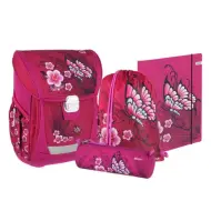 Spirit: Zaino ergonomico Cool con farfalla e fiori, set da 4 pezzi