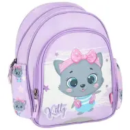 Spirit: Zaino scolastico arrotondato con gattino grigio Kitty, 31x13x24cm