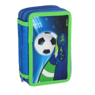 Spirit: astuccio a tre livelli con stampa a tema calcio, completo da 28 pezzi